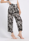 Wholesale Women's High Waist Tie Dye Loose Fit Pleated Wide Leg Pant - Liuhuamall