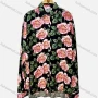 Wholesale Women's Vintage Long Sleeve Floral Print Button Down Shirts preview