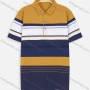 Wholesale Men's Short Sleeve Striped Pocket Casual Polo Shirt preview