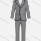 Wholesale Kid's Formal Plain Lapel Single Breasted Contrast Pockets Blazer & Vest & Pant 3 Pieces Suit Set 936-107# Gray Clothing Wholesale Market Liuhua