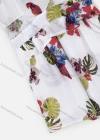 Wholesale Women's Casual Spaghetti Strap Puff Sleeve Ruffle Trim Zip Back Floral Print Romper - Liuhuamall