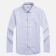 Men's Formal Collared Long Sleeve Button Down Allover Print Dress Shirts Light Blue Clothing Wholesale Market -LIUHUA