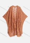 Wholesale Women's Casual Bat Sleeve Hollow Out Lace Up Knit Cover Up Cardigan A528# - Liuhuamall