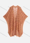 Wholesale Women's Casual Bat Sleeve Hollow Out Lace Up Knit Cover Up Cardigan A528# - Liuhuamall