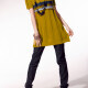 Women's Casual V Neck Short Sleeve Splicing Lettuce Trim Sweater 4026# 543# Clothing Wholesale Market -LIUHUA