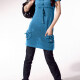 Women's Casual Crew Neck Short Sleeve Plain Patch Pocket Tie Front Sweater 4040# 553# Clothing Wholesale Market -LIUHUA