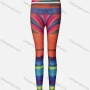 Wholesale Women's Sporty Irregular Water-colour Striped High Waist Yoga Elasticity Leggings preview