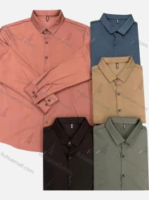 Wholesale Men's Casual Allover Print Long Sleeve Shirt, LIUHUA CLOTHING WHOLESALE