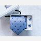 Men's Formal Checkerboard Graphic Tie & Pocket Square & Pair Cufflinks Sets Light Blue Clothing Wholesale Market -LIUHUA