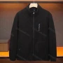 Wholesale Men's Casual Stand Collar Long Sleeve Zipper Pocket Polar Fleece Thermal Jacket preview