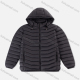 Wholesale Men's Casual Hooded Zipper Pockets Thermal Lined Puffer Coat 1619-5# Black Wholesale Clothing Market & Suppliers -LIUHUAMALL