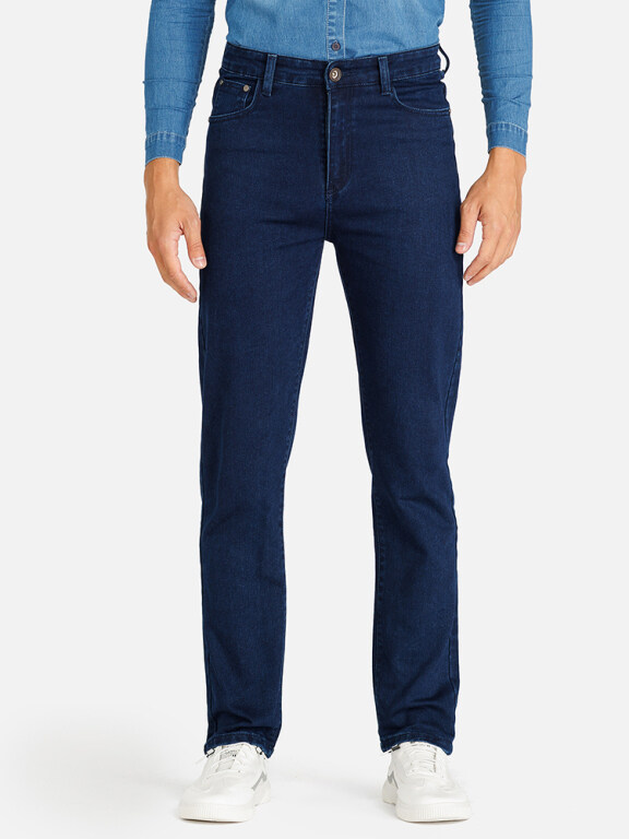 Men's Casual Plain Pockets Straight Leg Jean, Clothing Wholesale Market -LIUHUA, Jeans