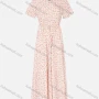 Wholesale Women's Casual Short Sleeve Wrap V Neck Floral Print Maxi Dress A1625-656463# preview