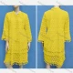 Wholesale Women's Casual 3/4 Sleeve Notched Neck Tie Front Embroidery Lace Dress 9# Clothing Wholesale Market Liuhua