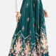 Women's Floral Print Pleated Maxi Skirt   Clothing Wholesale Market -LIUHUA