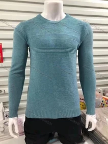 Wholesale Men's Casual Plain Round Neck Long Sleeve Sweater, LIUHUA CLOTHING WHOLESALE