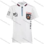 Wholesale Boy's Casual Letter Graphic Quarter Zip Adorn Buckle Short Sleeve Polo Shirt preview
