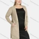 Wholesale Women's Casual Long Sleeve Pockets Spilt Side Plain Cardigan F Clothing Wholesale Market Liuhua