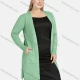 Wholesale Women's Casual Long Sleeve Pockets Spilt Side Plain Cardigan F Clothing Wholesale Market Liuhua