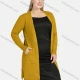 Wholesale Women's Casual Long Sleeve Pockets Spilt Side Plain Cardigan F Clothing Wholesale Market Liuhua