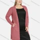 Wholesale Women's Casual Long Sleeve Pockets Spilt Side Plain Cardigan F Clothing Wholesale Market Liuhua