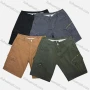 Wholesale Men's Casual Plain Flap Pockets Zip Decor Cargo Shorts D-756# preview