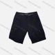 Wholesale Men's Casual Plain Flap Pockets Cargo Shorts D-755# Black Clothing Wholesale Market Liuhua