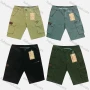 Wholesale Men's Casual Plain Zip Decor Flap Pockets Cargo Shorts 9381# preview