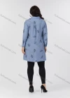 Wholesale Women's Casual Collared Pocket Long Sleeve Allover Print Tunic 8878#-3 - Liuhuamall