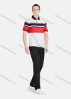 Wholesale Men's Casual Striped Colorblock Slim Fit Short Sleeve Embroidery Polo Shirt - Liuhuamall