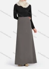 Wholesale Women's Casual Plain Elastic High Waist Maxi Skirts 1363# - Liuhuamall