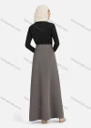 Wholesale Women's Casual Plain Elastic High Waist Maxi Skirts 1363# - Liuhuamall