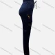 Wholesale Women's Casual High Waist Label Drawstring Plain Sweatpants With Flap Pockets Dark Blue Clothing Wholesale Market Liuhua