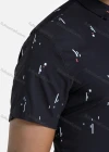 Wholesale Men's Casual Short Sleeve Abstract Print Button Down Shirt - Liuhuamall