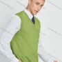 Wholesale Men's Classic Plain V Neck Sleeveless Jumpers Knit Sweater Vest preview