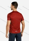 Wholesale Men's Sporty Short Sleeve Plain Colorblock Crew Neck Quick Dry Stretch Topstitch Sewing T-shirts - Liuhuamall
