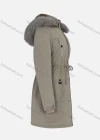 Wholesale Women's Casual Plain Drawstring Flap Pockets Button Down Long Sleeve Fleece Hooded Parka Winter Coat 2ML-102# - Liuhuamall