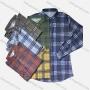 Wholesale Men's Basics Long Sleeve Plaid Print Button Down Casual Shirts preview