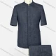 Wholesale Men's Plaid Print Button Front Stand Collar Patch Pocket Short Sleeve Chinese Tunic Suit & Pants 2-Piece Sets BV220306# 21# Clothing Wholesale Market Liuhua