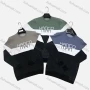 Wholesale Men's Casual Crew Neck Long Sleeve Colorblock Letter Print Knit Sweater preview