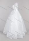 Wholesale Women's Glamorous Sweetheart Embroidery Pearl Decor Corset Bodice Classic Tulle Wedding Gown - Liuhuamall