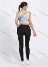 Wholesale Women's Sporty Tie Dye Scoop Neck Crop Tank Top - Liuhuamall