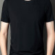Wholesale Men's Basics Crew Neck Short Sleeve Plain Breathable T-shirts 81176# Black Wholesale Clothing Market & Manufacturers -LIUHUAMALL