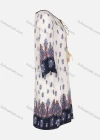 Wholesale Women's Casual Vintage Paisley Print Half Sleeve Notched Neck Midi Dress - Liuhuamall