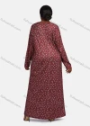 Wholesale Women's Vintage Crew Neck Long Sleeve Splicing Allover Floral Print Button Front Maxi Lounge Nightgown - Liuhuamall