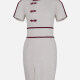 Women's Classic Short Sleeve Waistband  Clothing Wholesale Market -LIUHUA