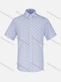 Wholesale Men's Casual Paisley Print Short Sleeve Shirt, LIUHUA CLOTHING WHOLESALE