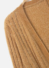 Wholesale Women's Plain Long Sleeve Fuzzy Knit Cardigan - Liuhuamall