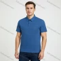 Wholesale Classic Blue Polo Shirt - Men's Cotton Blend, Slim Fit, Minimalist Design, Bulk Orders preview