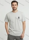 Wholesale Men's white T-Shirt Wholesale - Soft Cotton, Crew Neck, Chest Logo, Casual Fit, Bulk Order Discounts - Liuhuamall